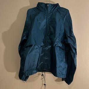 NWOT teal Eddie Bauer wind breaker size XL
